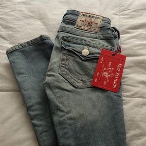 ripped skinny true religion jeans